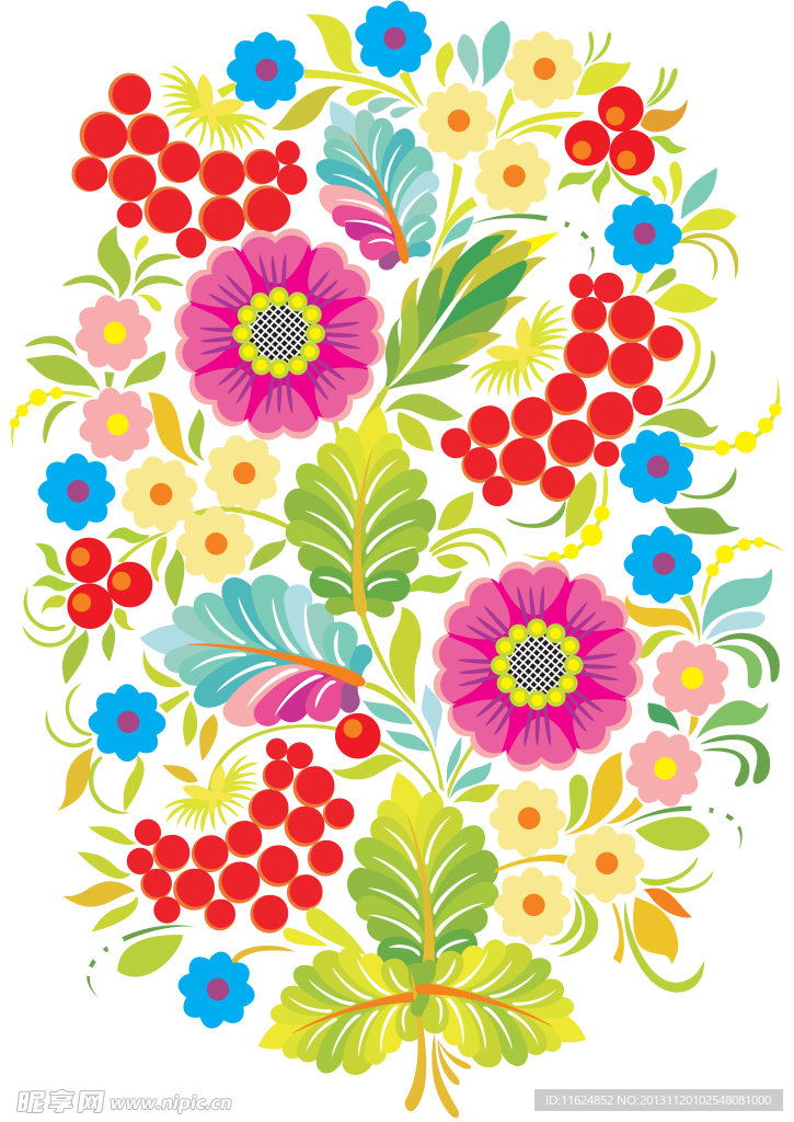 手绘花纹