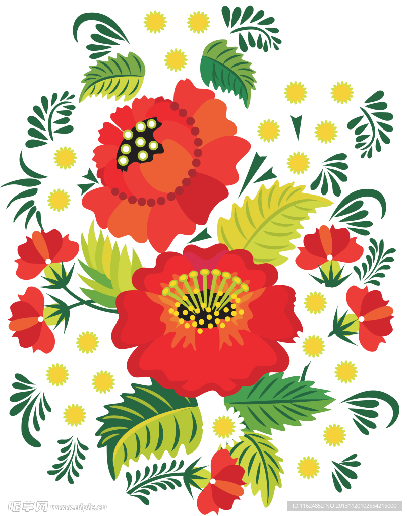 手绘花纹