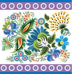 手绘花纹