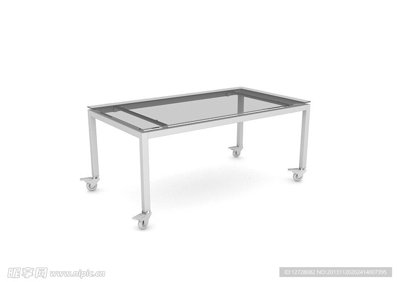 玻璃茶几 家具模型