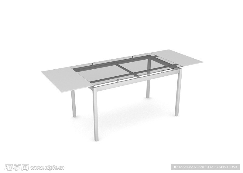 玻璃茶几 家具模型