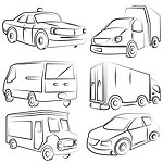 素描汽车
