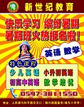 暑期招生海报