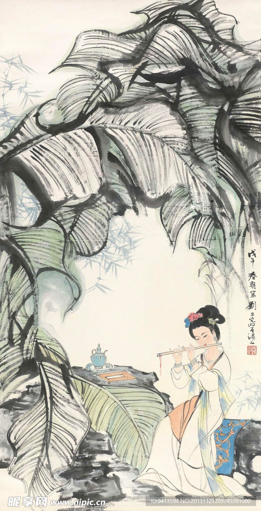 芭蕉仕女