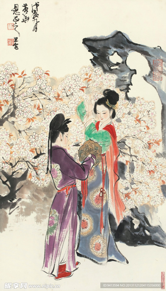 对镜图