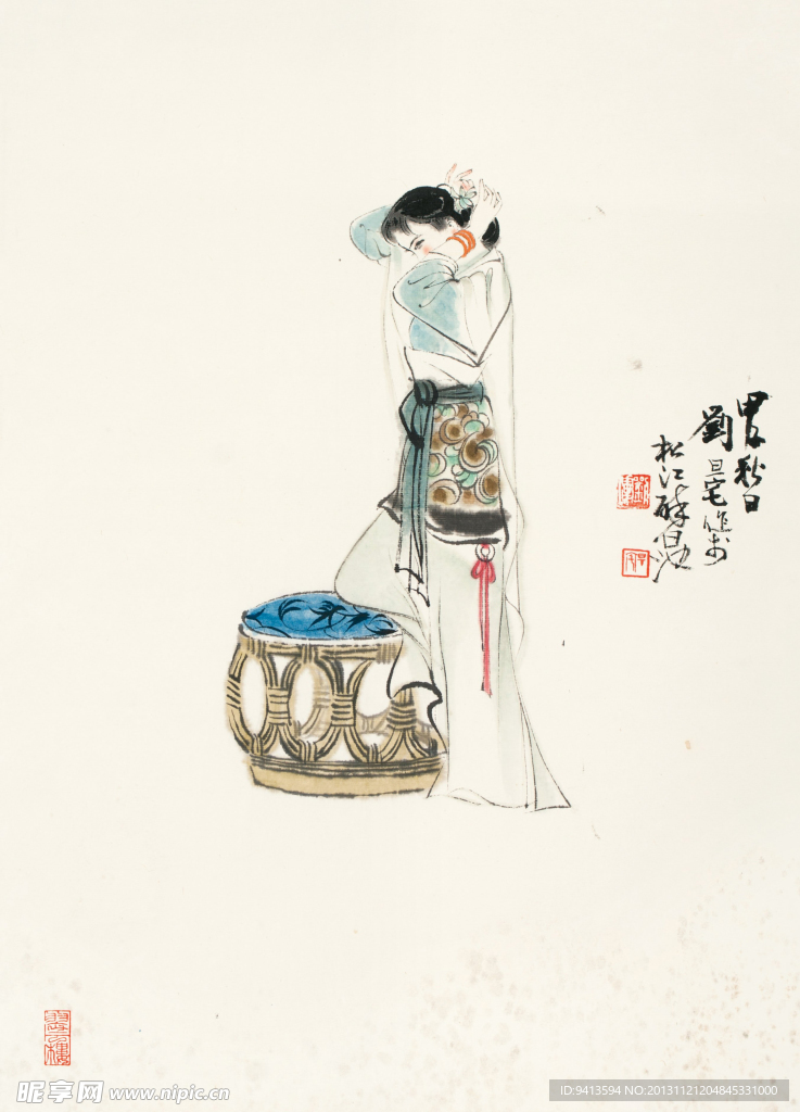 簪花图