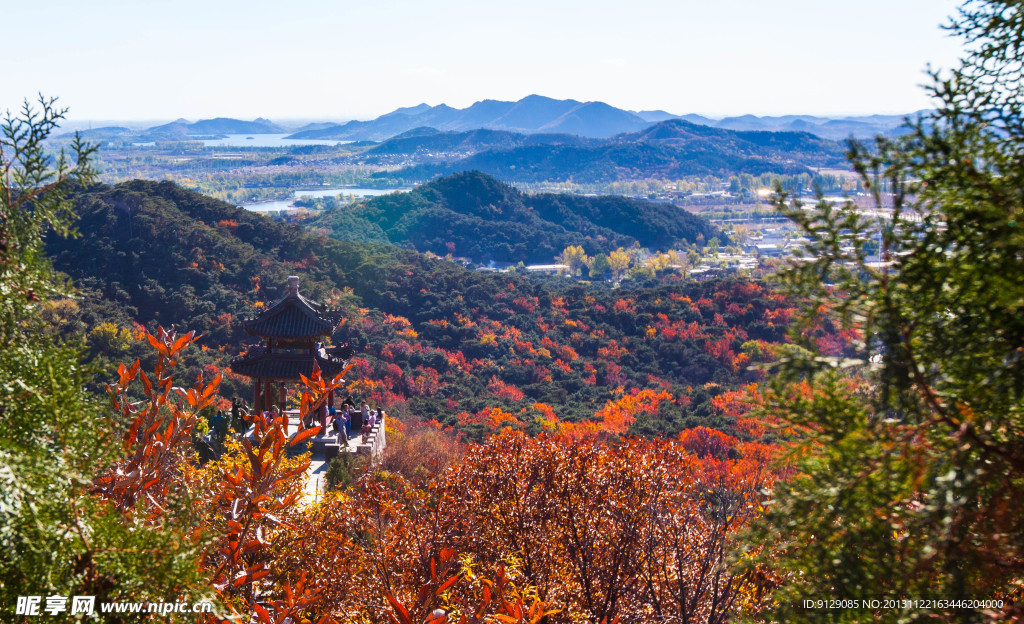 红螺寺北京 山林 秋天风景