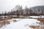 雪天不冻河风景