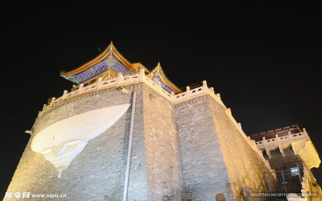 北京正阳门夜景