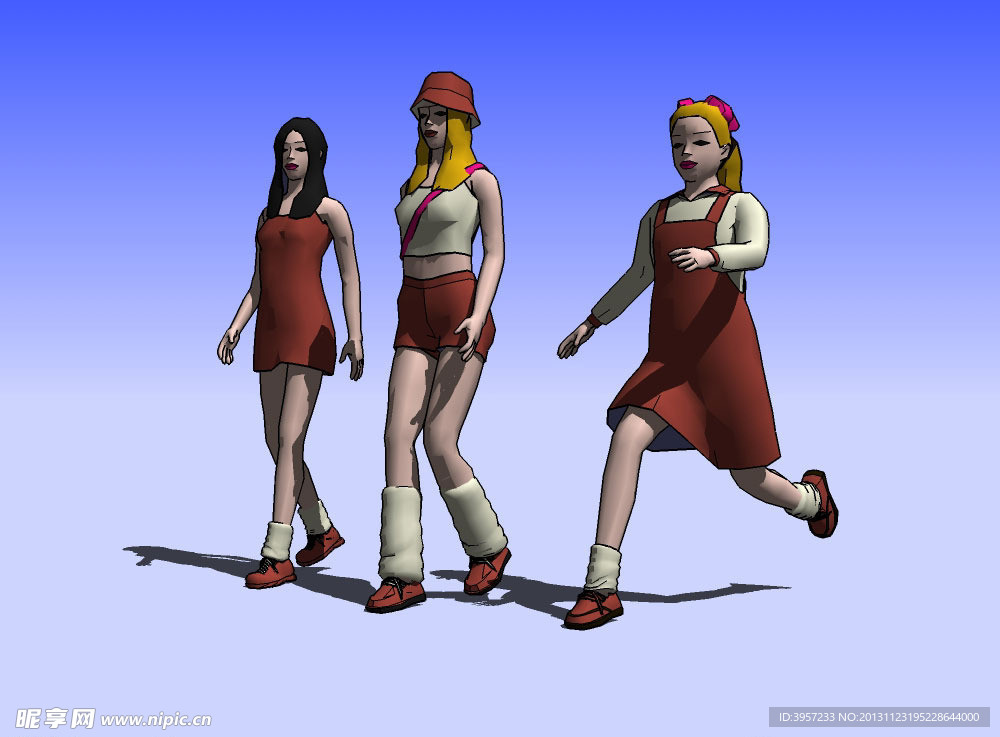女子3D模型