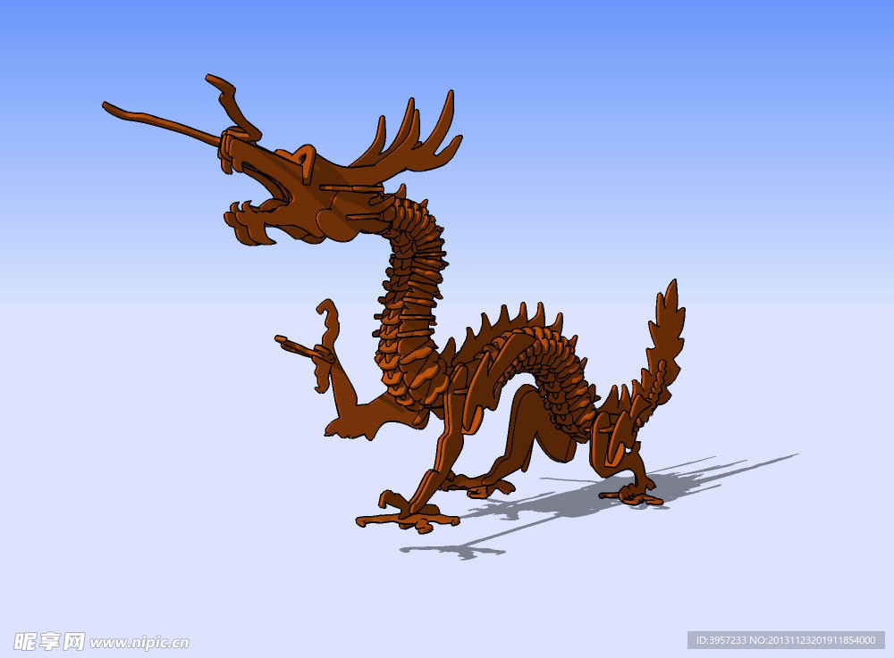 木龙3D模型
