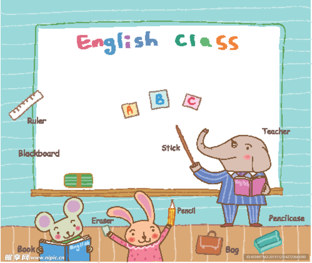 小动物的英语课堂