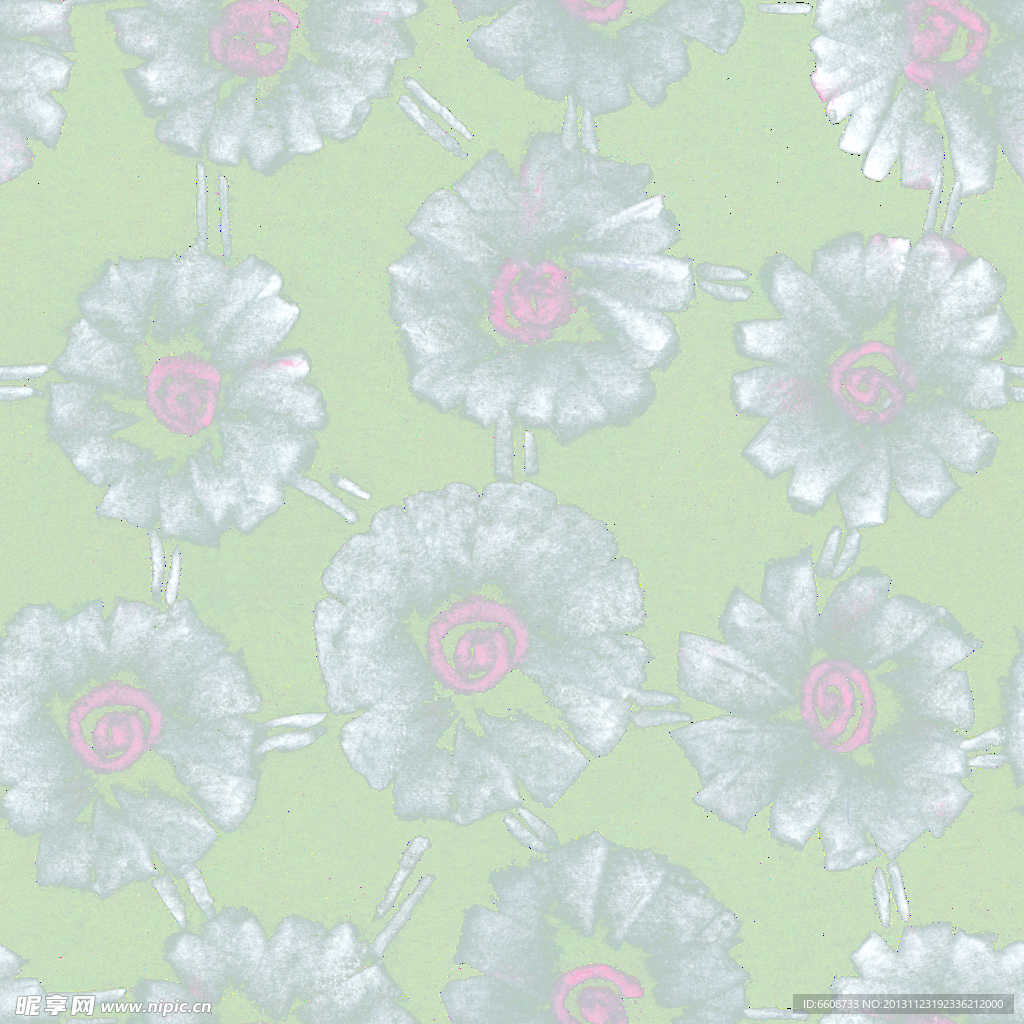 花草 花朵 印花