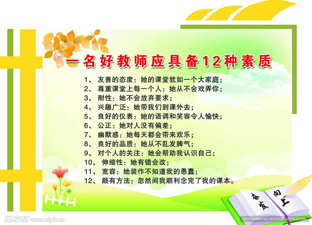 教师12种素质