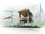 手绘建筑