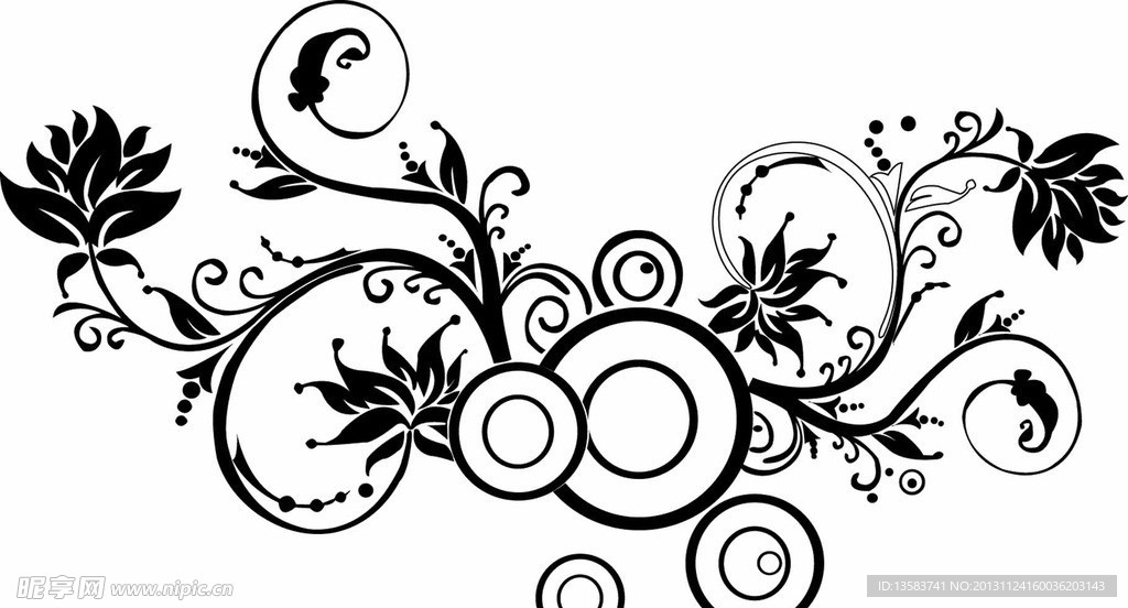 矢量花纹