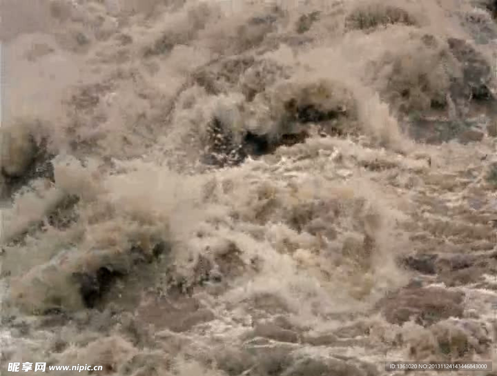 水流洪水视频素材