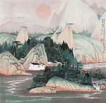 秋山斜阳图