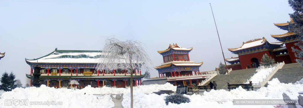 报恩寺建筑高清图片