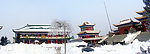 报恩寺雪景图片