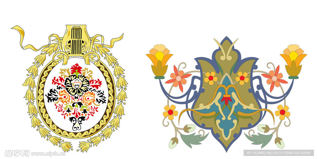 欧式花纹
