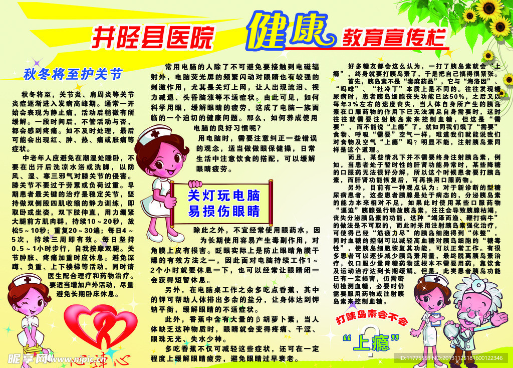 医院健康教育宣传栏