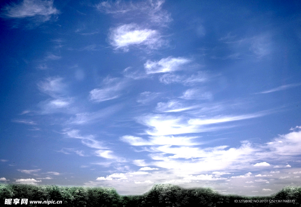 天空 蓝天 白云