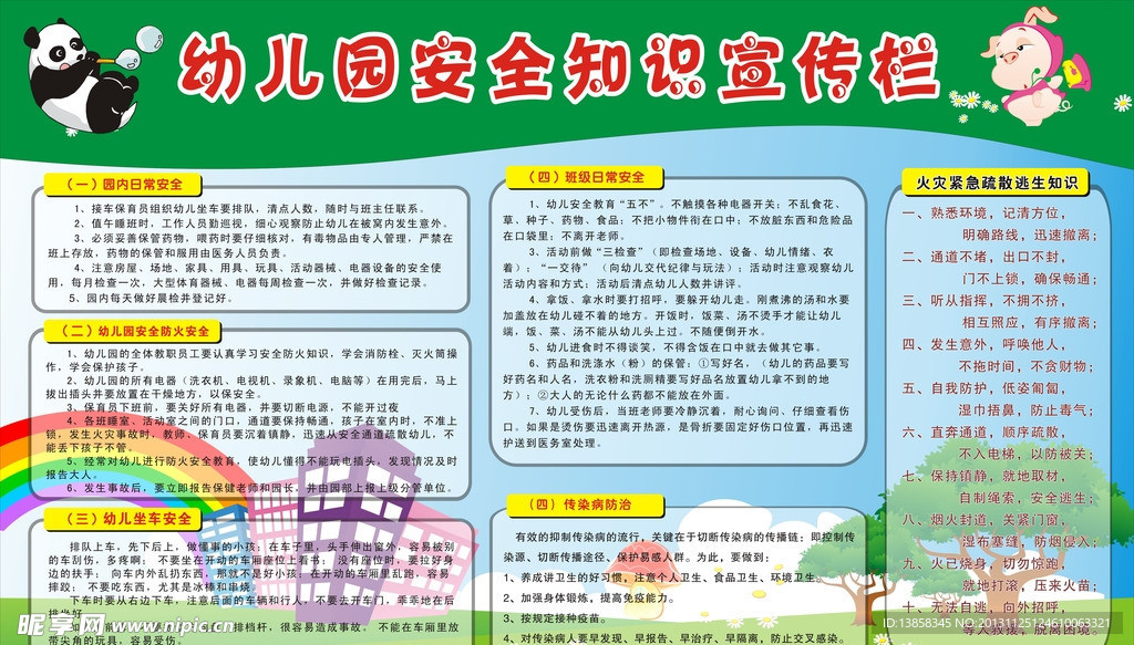 幼儿园安全知识宣传栏