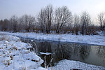 不冻河冬雪风景
