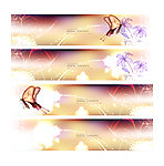 蝴蝶花纹