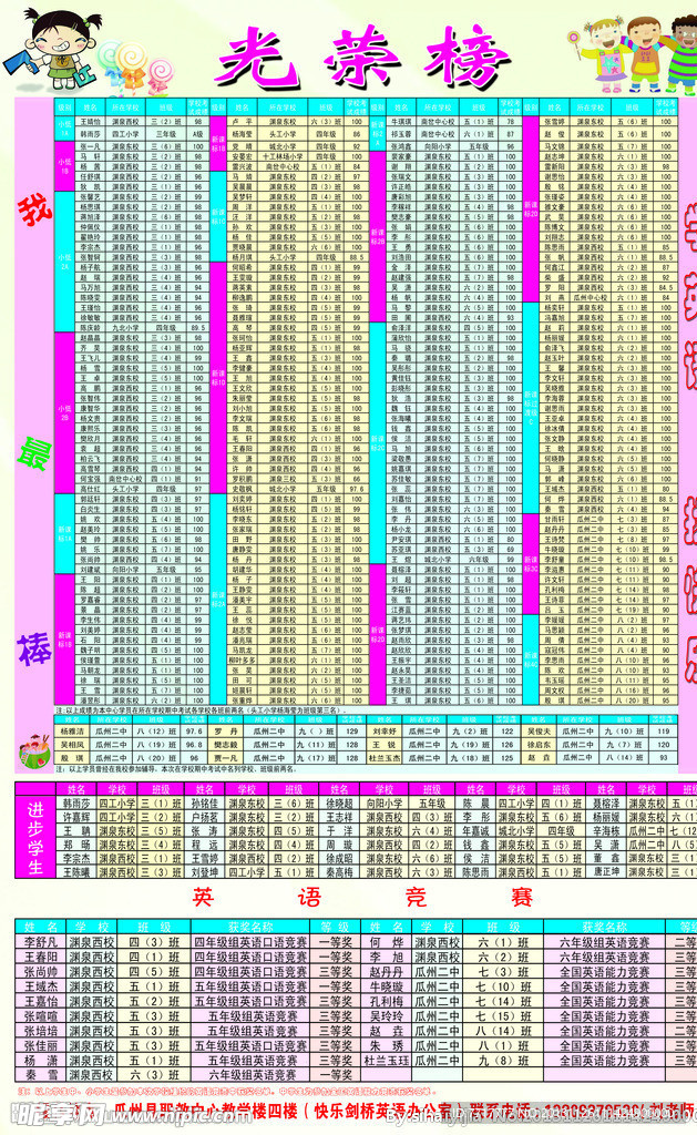 光荣榜
