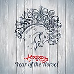 骏马花纹 马年设计