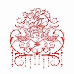 圣诞花纹