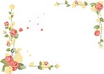 玫瑰花边框