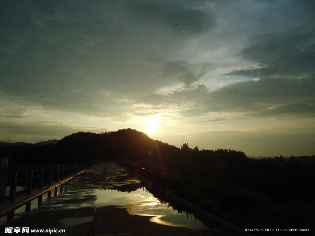 雨后 夕阳