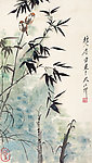 竹雀图