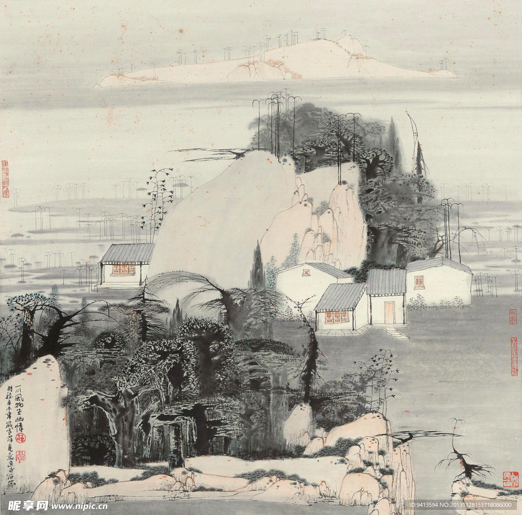 一川风物生幽情