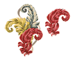 手绘羽毛