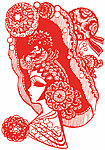 矢量剪纸头像素材