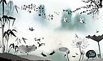 水墨山水画