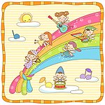 彩虹上的音乐精灵