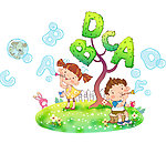 小孩吹泡泡