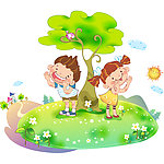 小孩子玩游戏