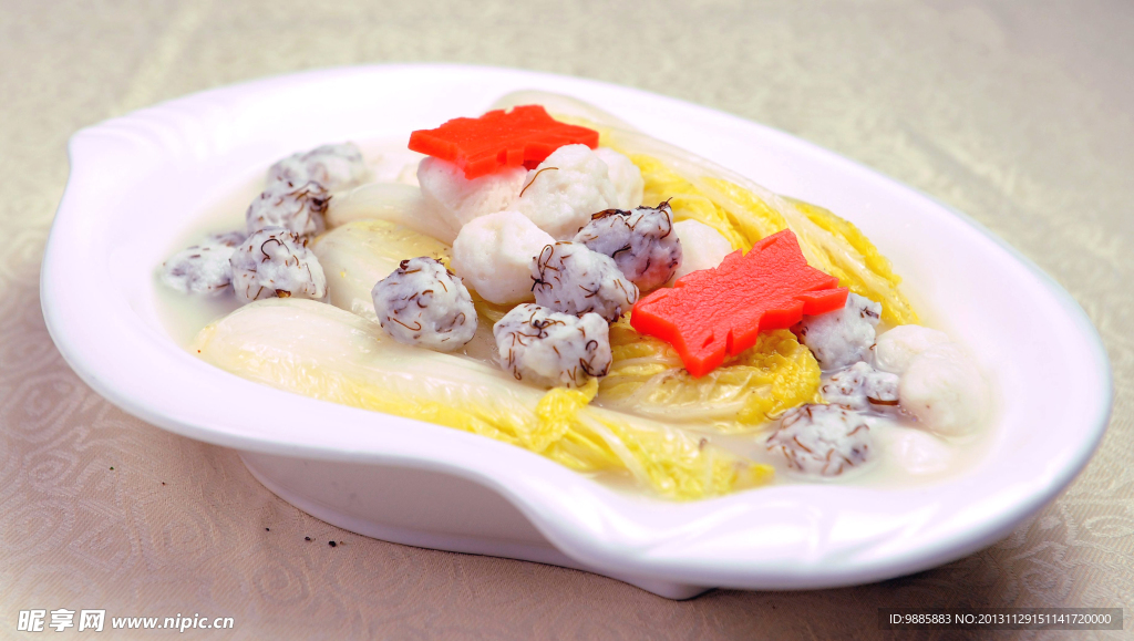 浓汤双丸娃娃菜