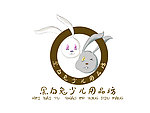 黑白兔文具店logo