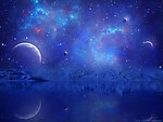 蓝色星空背景