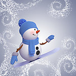 3d雪人