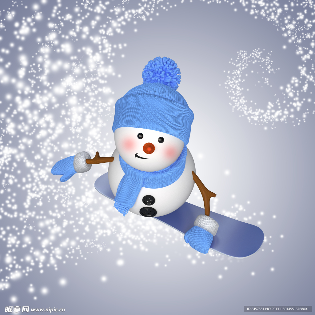 3d雪人