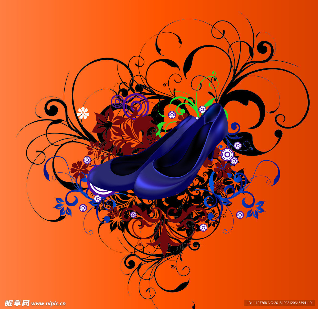 鞋子与花纹 鞋子 花