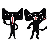 天猫卡通形象 开心